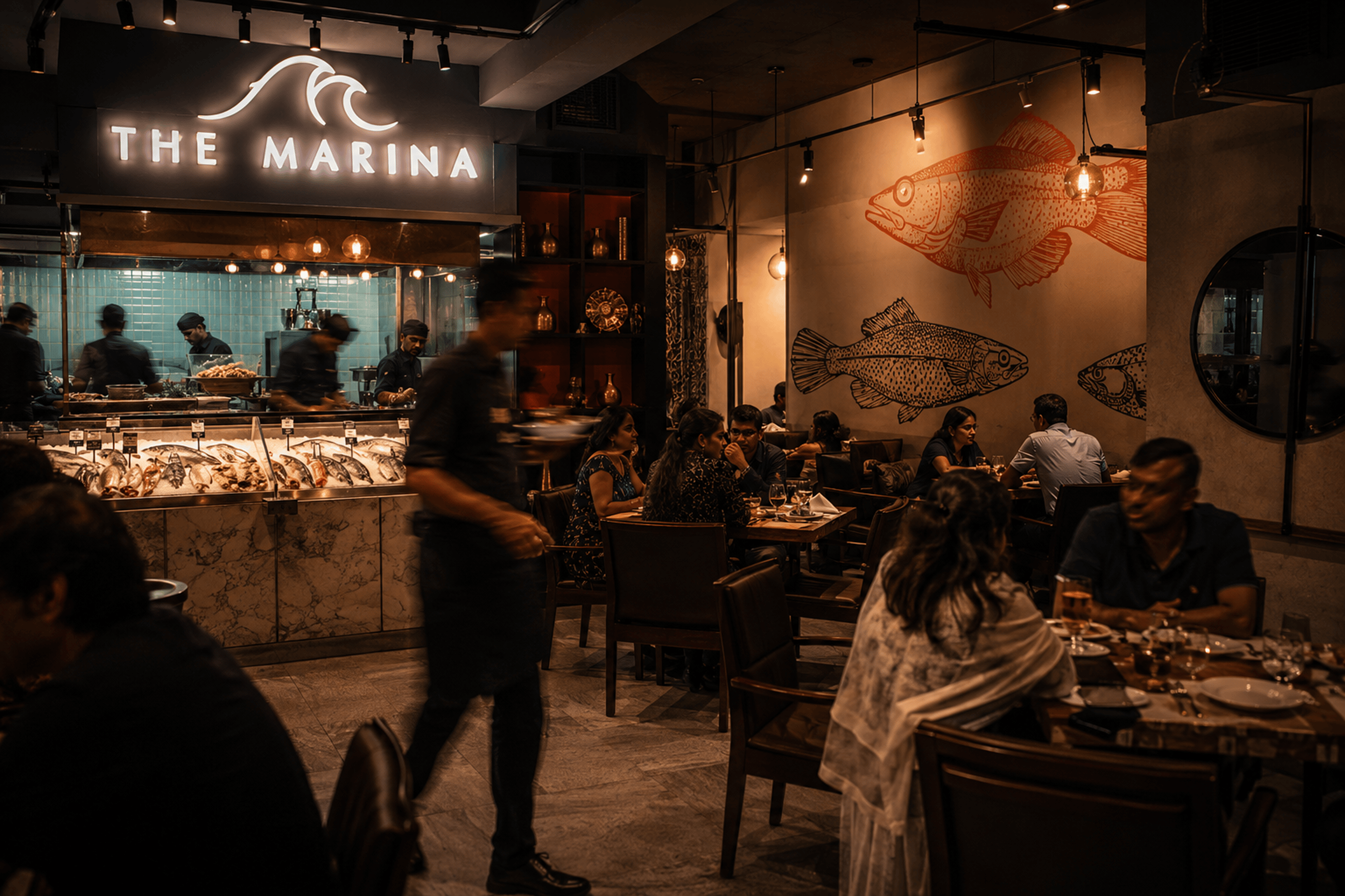 The Marina interior