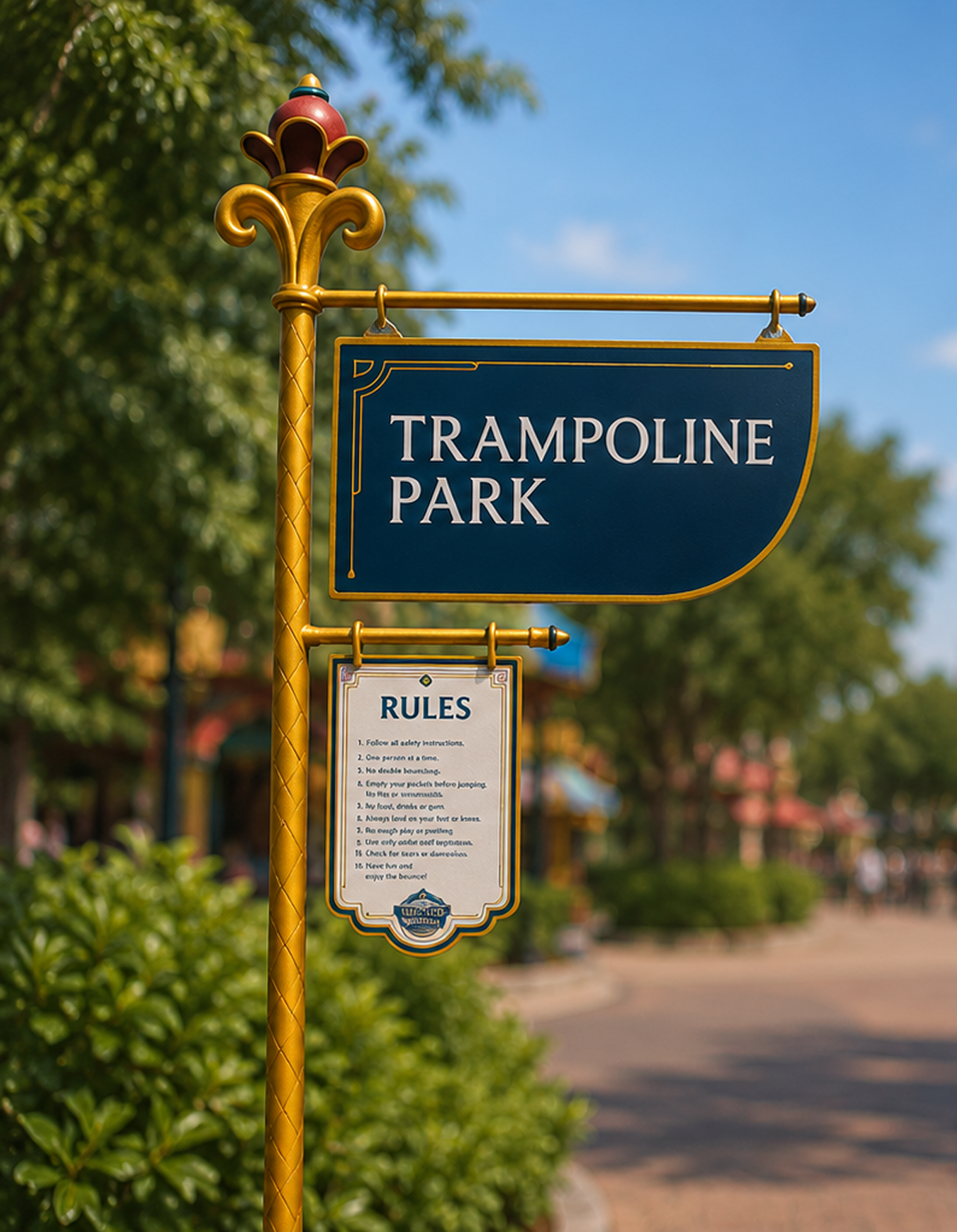 VGP Wonder World signboards