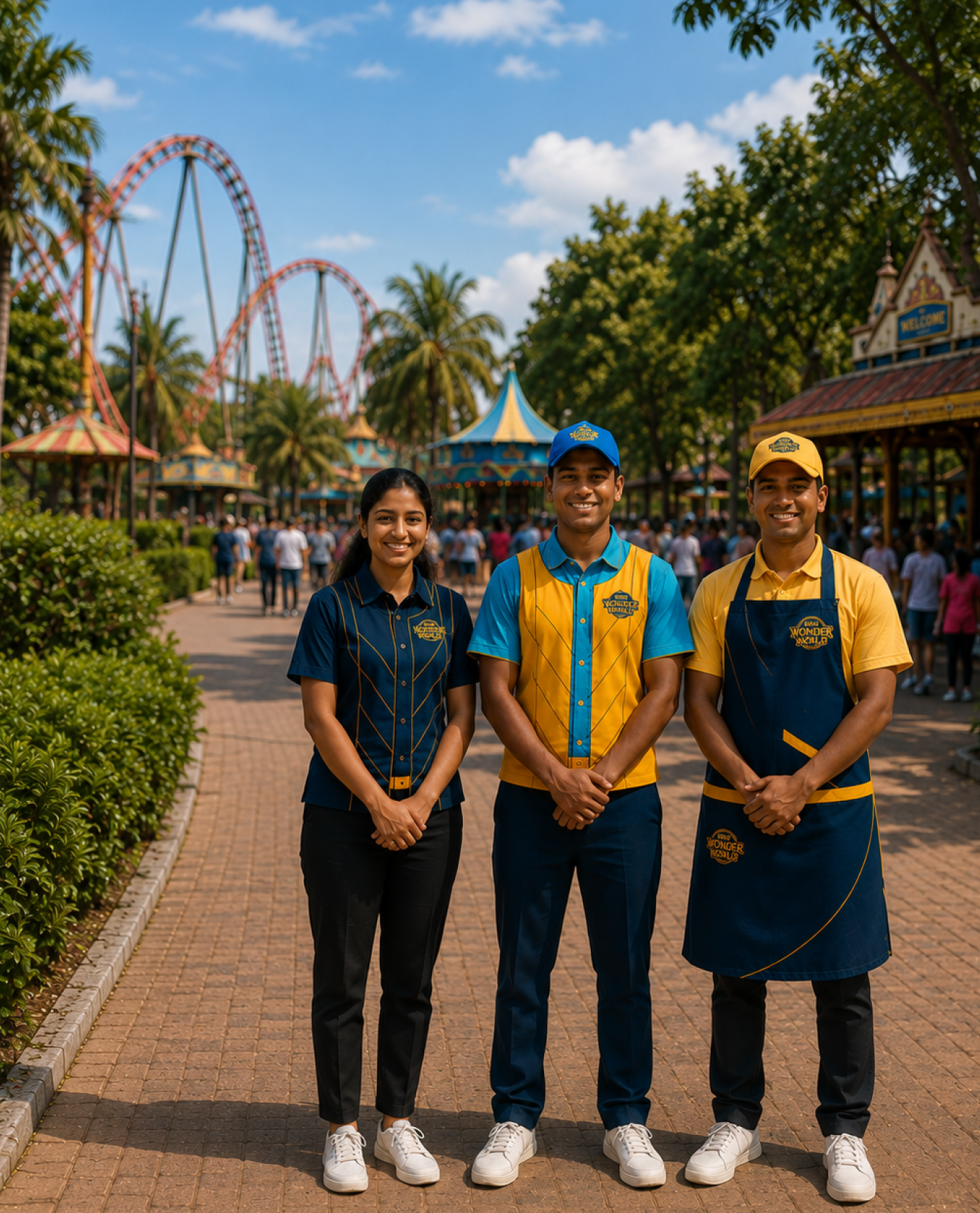 VGP Wonder World staff uniforms